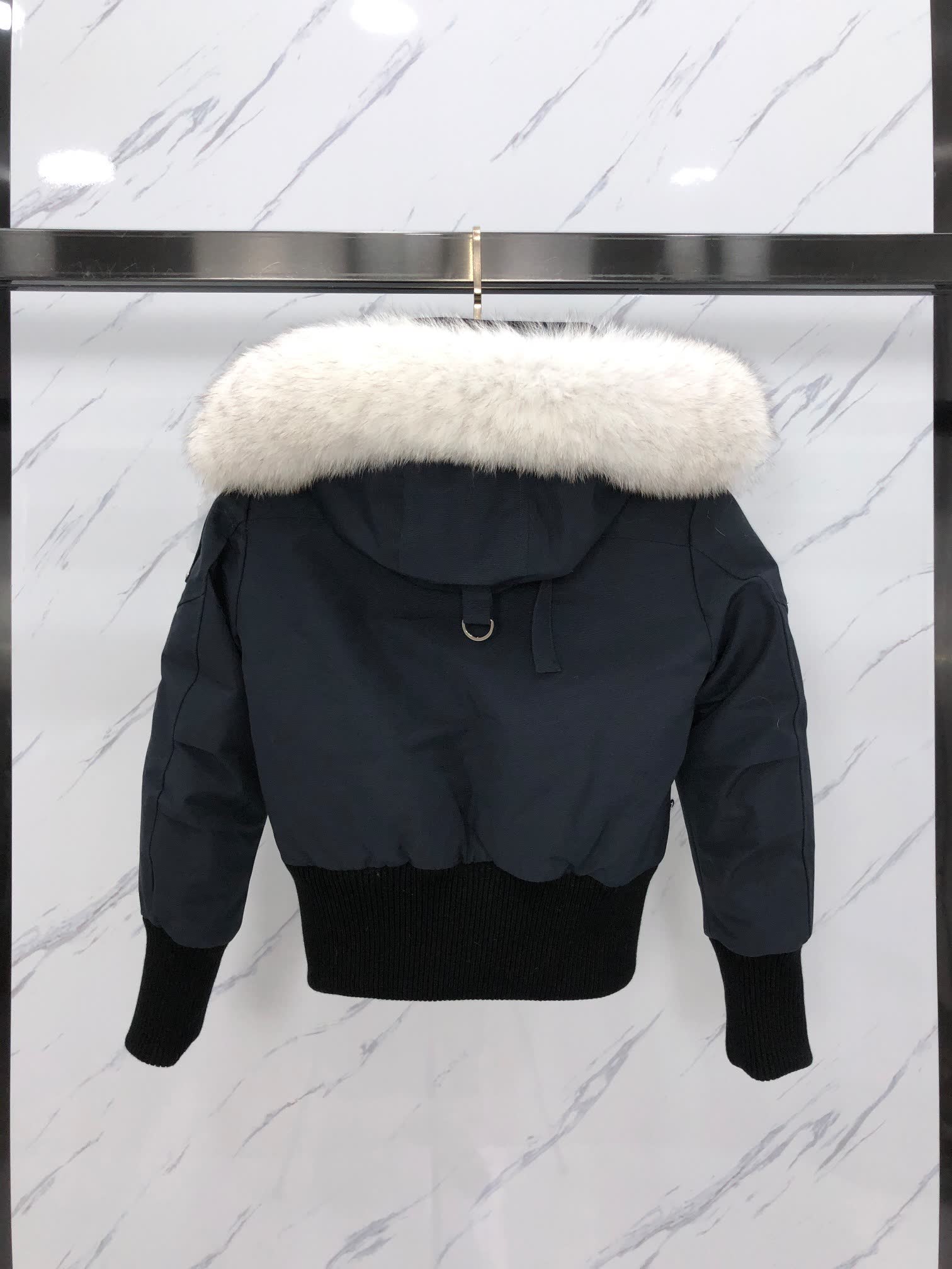 Moose Knuckles Fur Pom Bomber Jacket Moose Knuckles Fur Pom Bomber Jacket
